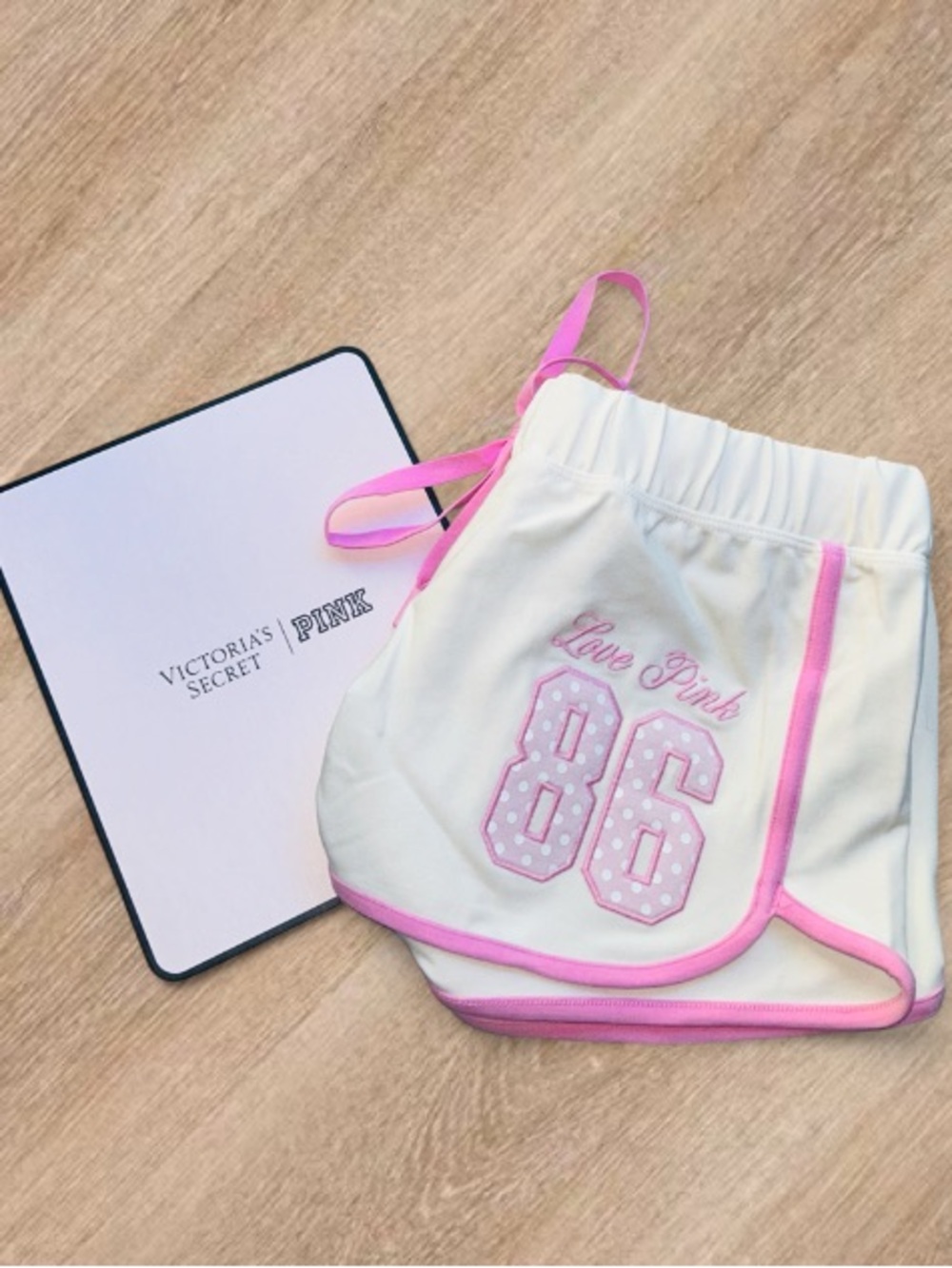 🆕💕 PINK 86 Polka Dot Modal Micro Shorts Victoria’s Secret Medium NWT
